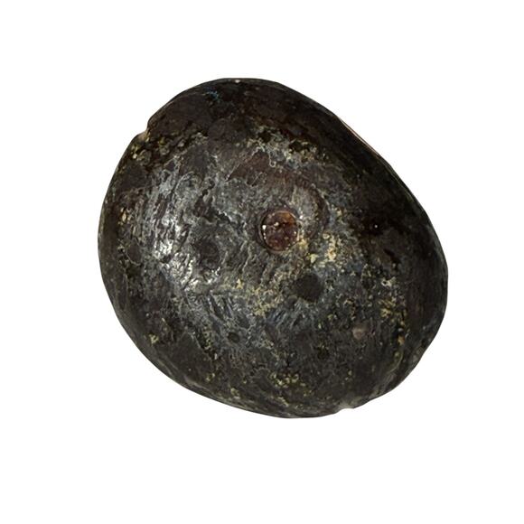 Italian Alabaster Faux Fig Carved Stone Fruit Realistic Vintage Heavy Bowl Decor - Picture 7 of 9